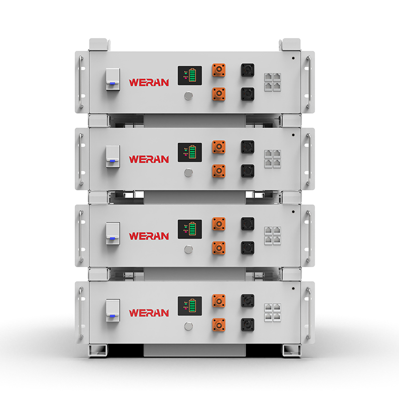 WERAN WRL-48100RW 51.2V 100Ah LiFePO4 Rack Pugna (5.12kWh) – 8000 Cycles, CAN/RS485, Stackable Domus ESS