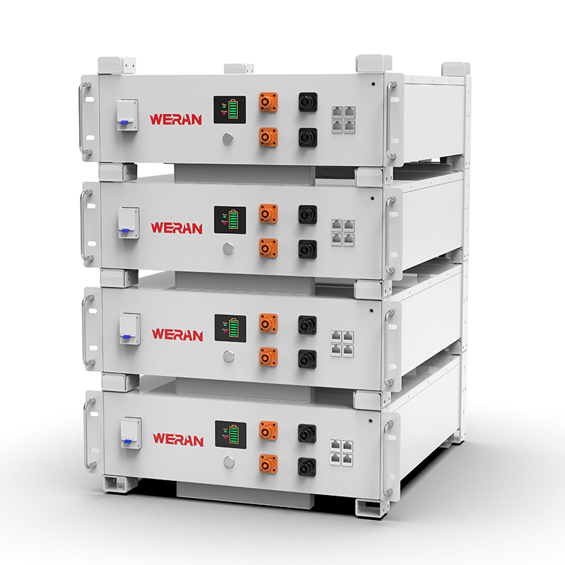 WERAN WRL-48100RW 51.2V 100Ah LiFePO4 Rack Pugna (5.12kWh) – 8000 Cycles, CAN/RS485, Stackable Domus ESS