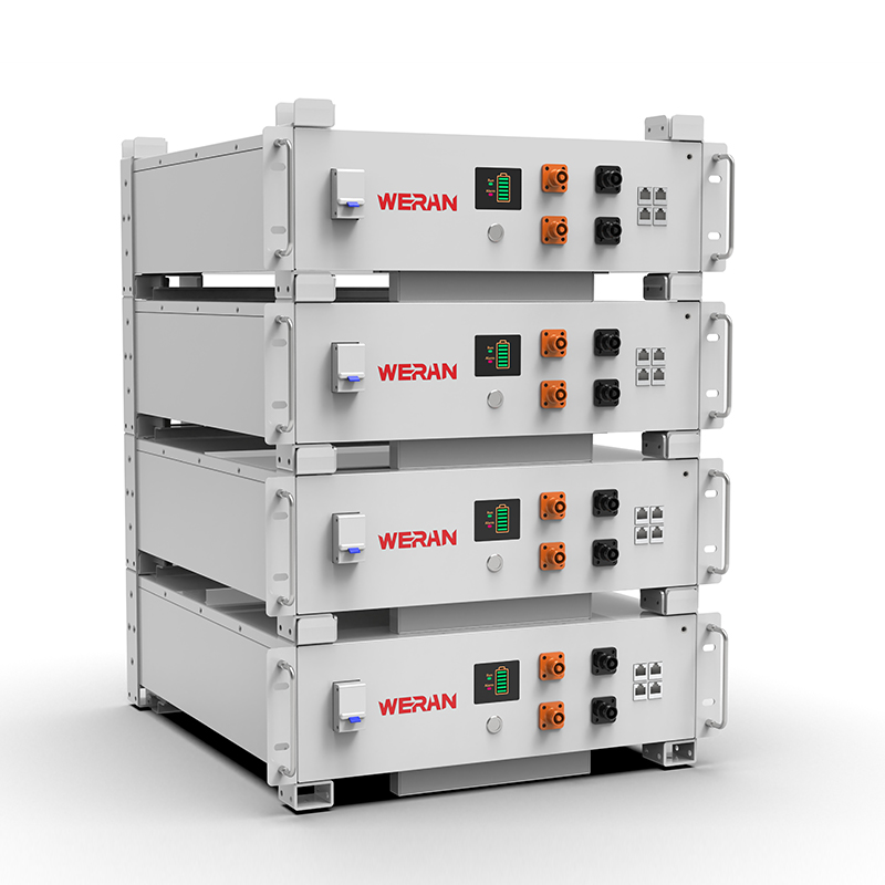 WERAN WRL-48100RW 51.2V 100Ah LiFePO4 Rack Pugna (5.12kWh) – 8000 Cycles, CAN/RS485, Stackable Domus ESS
